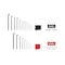 Tekton Short Arm Ball End Hex L-Key Set with Holder, 23-Piece 0.050-3/8 in., 1.3-10 mm KLX91313 - alternate 7